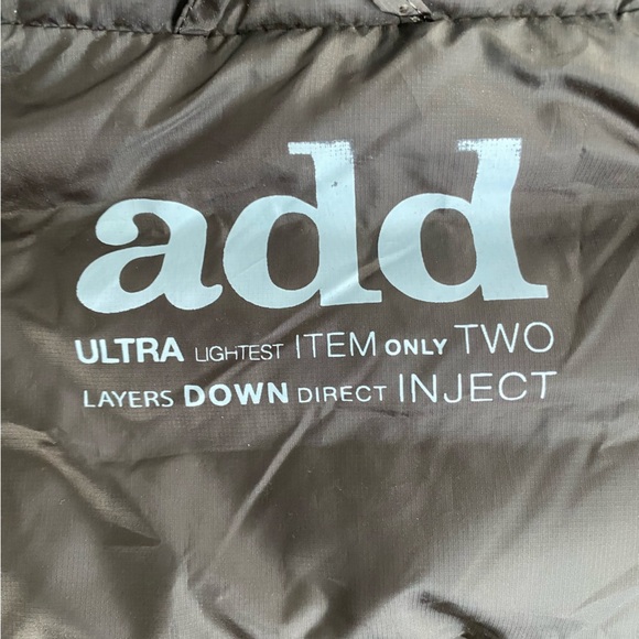 add DOWN chocolate brown dual layered down WARM zip up hood collared size small - Picture 10 of 13
